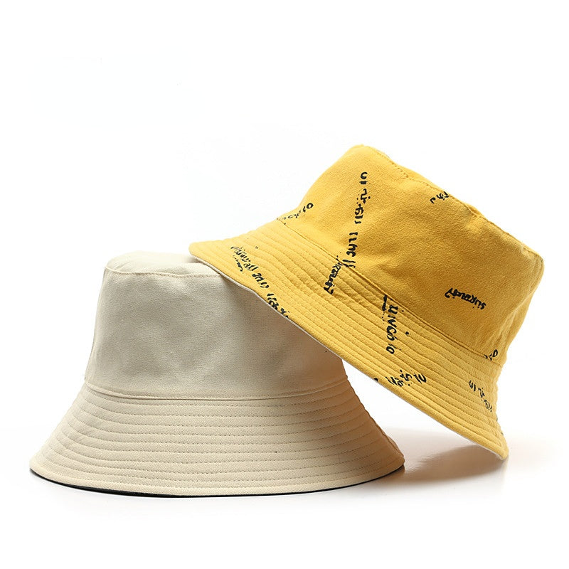 Venta al por mayor de algodón de doble cara con estampado distorsionado sombrero de pescador